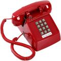 Red Desk Phone – Classic Analog Corded Landline Phone for Office, Home, and Elderly with Large Buttons and Hearing Aid Compatibility Red Desk Phone – Classic Analog Corded Landline Phone for Office, Home, and Elderly with Large Buttons and Hearing Aid Compatibility