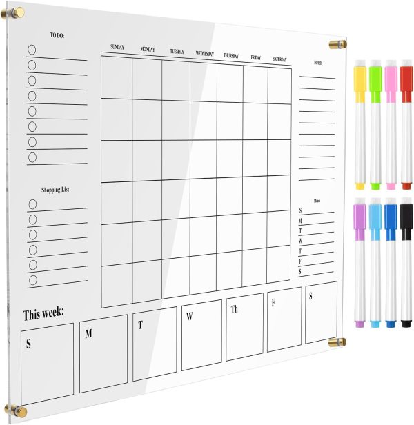 Large Acrylic Wall Calendar