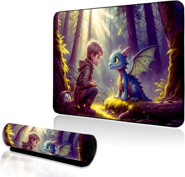 Large Neoprene dragon Desk Mat