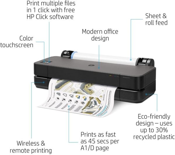 High-speed professional plotter for architects and engineers, offering fast, high-quality printing o.