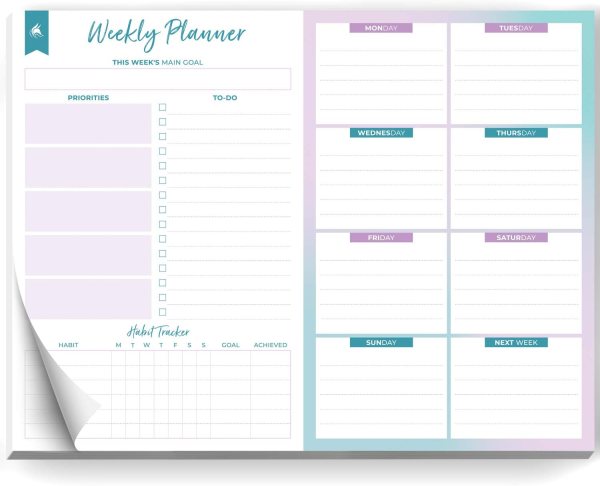 Weekly Desk Planner Pad