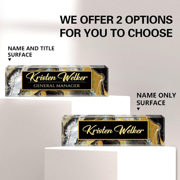 Personalized Office Name Plate