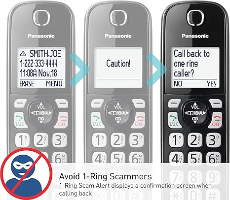 Talking caller ID and robocall blocking on a modern phone system.