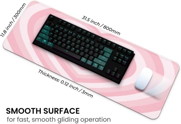 Large Valentine Heart Mouse Pad