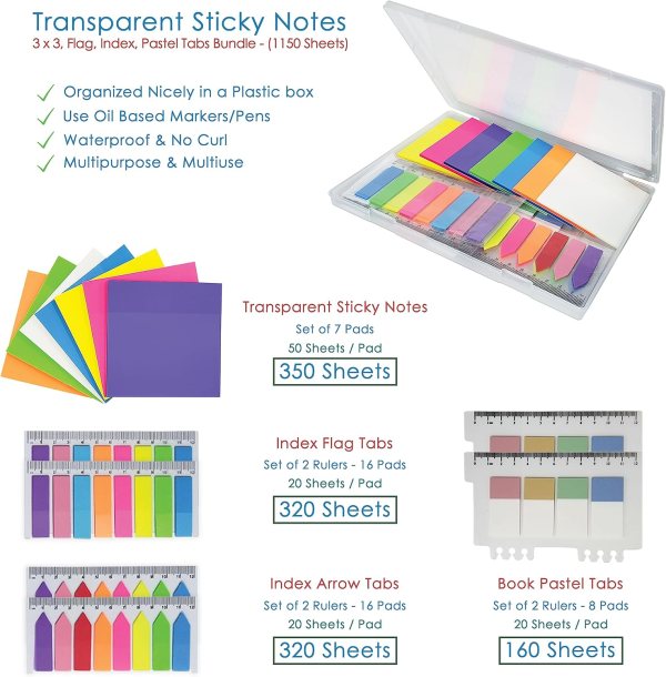 Clear Post it Notes