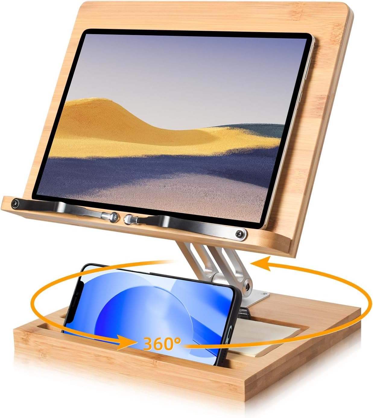 Adjustable book holder stand