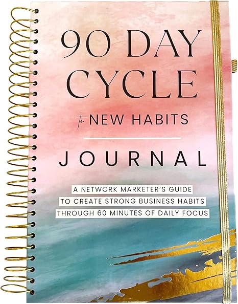 Network Marketing Planner – 90 Day Business Journal for Entrepreneurs, Goal Setting & Habit Building