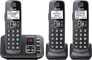 Cordless Phone with Call Blocking, Speakerphone, and Digital Answering System