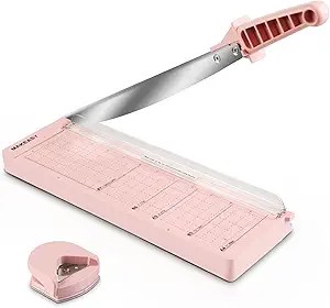 Paper Trimmer – Heavy Duty Guillotine Cutter for Crafting, 8-Sheet Capacity, Safety Features, Portable & User-Friendly Design