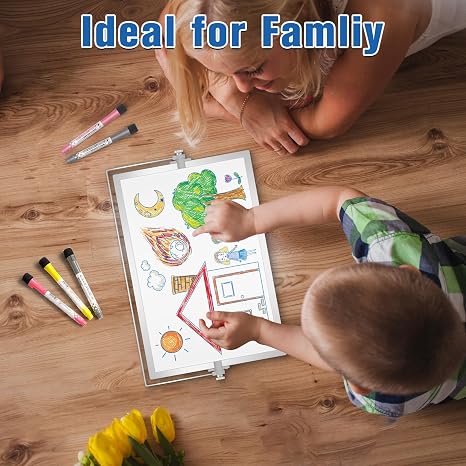Magnetic whiteboard with stand, double-sided dry erase board ideal for home, office, classroom, and.
