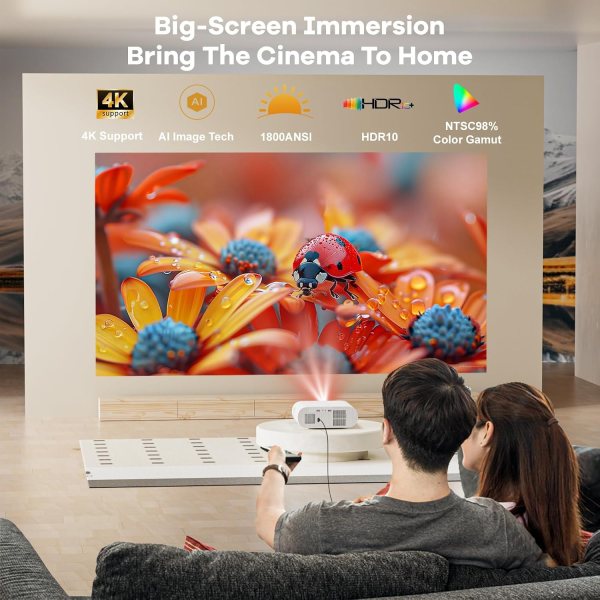 smart projector compatible google tv