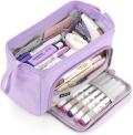 Pencil Pouch for 100+ Pens and Pencils, Large Storage Pen Case with Multi-Compartment Design, Durable Canvas, Ideal for School, Office, and Art Supplies Pencil Pouch for 100+ Pens and Pencils, Large Storage Pen Case with Multi-Compartment Design, Durable Canvas, Ideal for School, Office, and Art Supplies