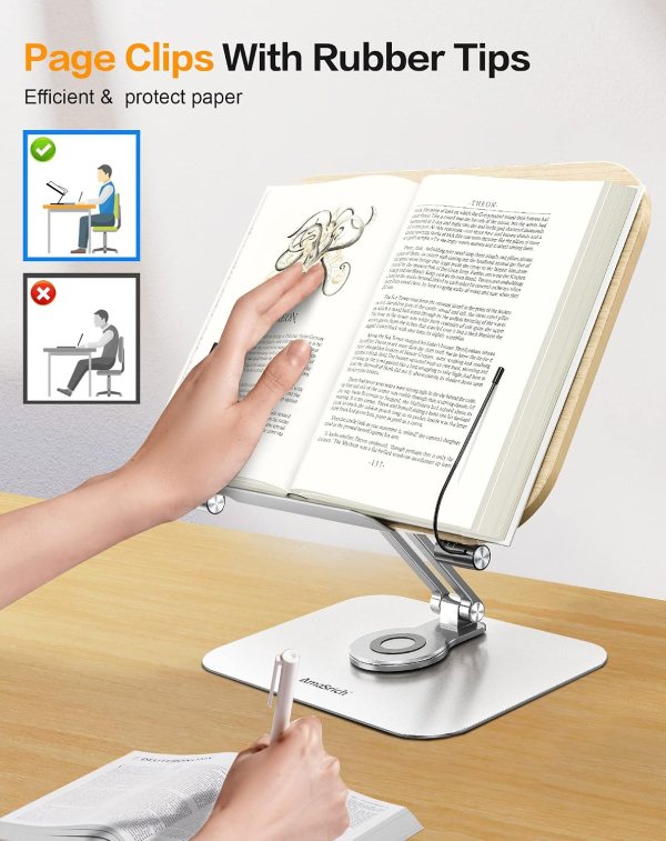 Ergonomic book stand