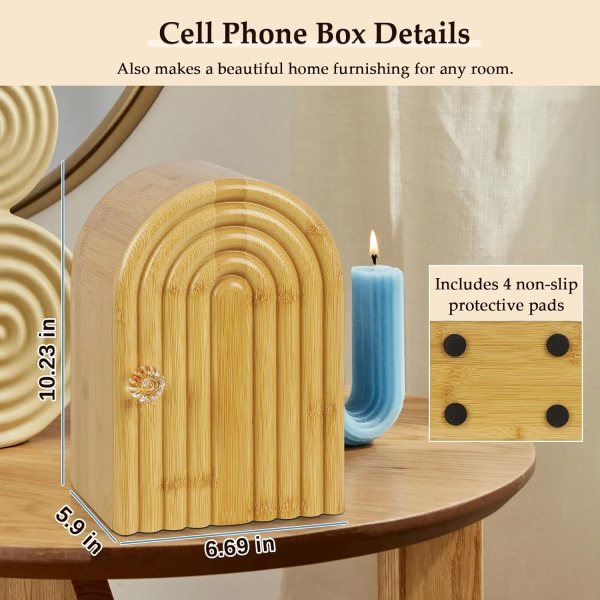 bamboo cell phone box for family time