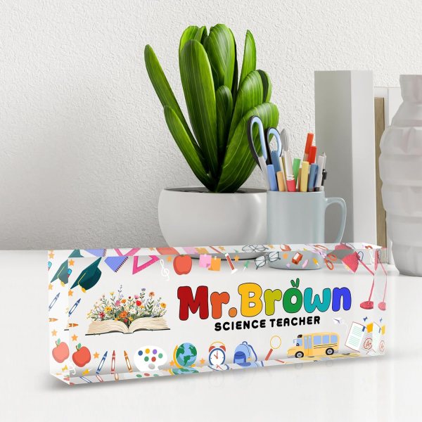 personalized desk name plate