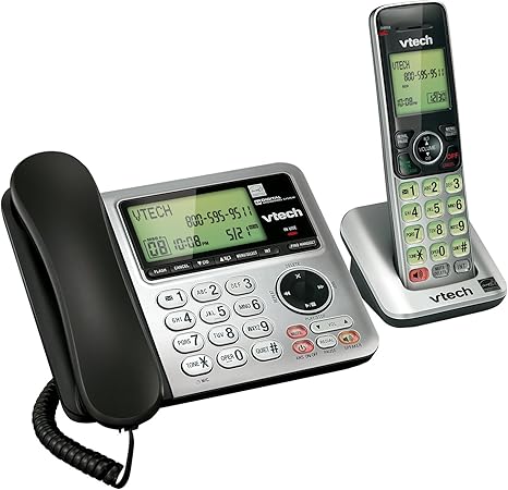 Expandable Cordless Phone with Caller ID and Speakerphone, DECT 6.0, Quiet Mode, and Wall Mount