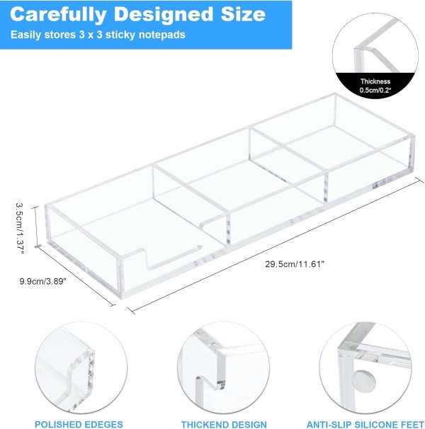Acrylic note pad holder