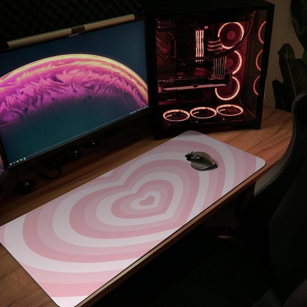 Large Valentine Heart Mouse Pad