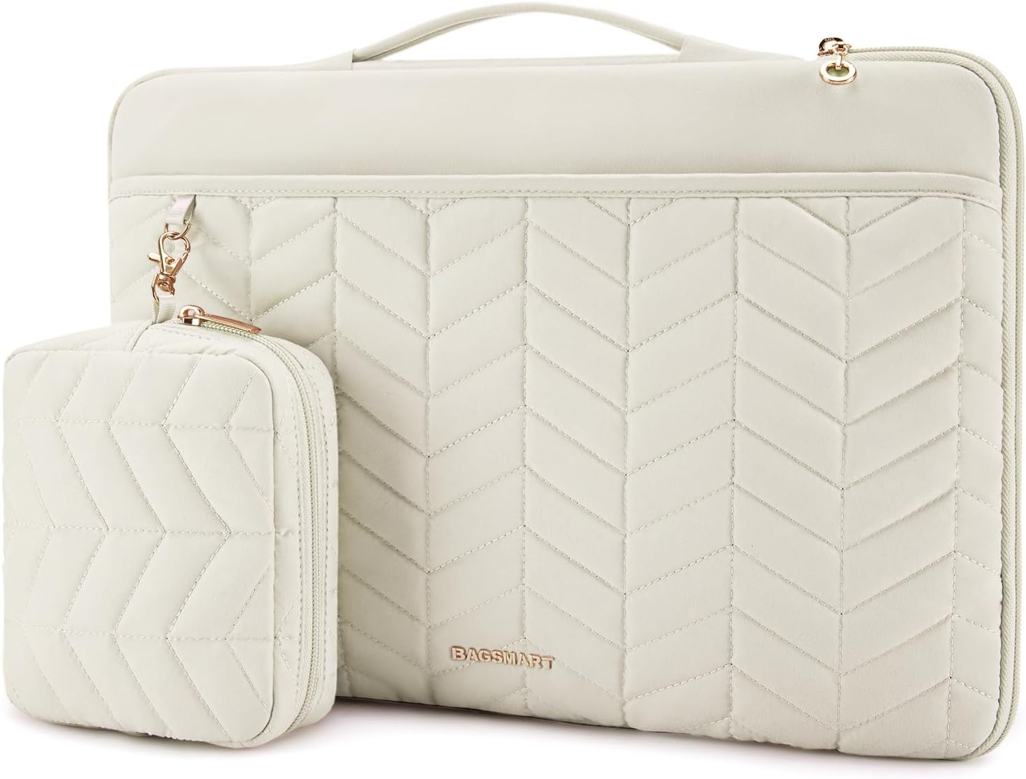 Laptop Sleeve with Accessory Bag for 13-14 Inch MacBook Pro – Shockproof, Padded with Extra Front Pocket for Accessories