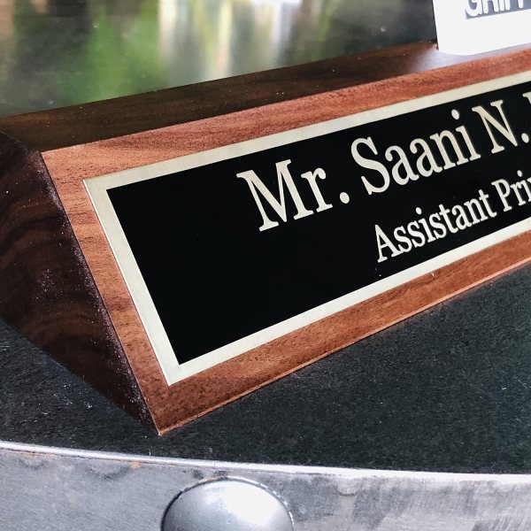 Custom Desk Nameplate