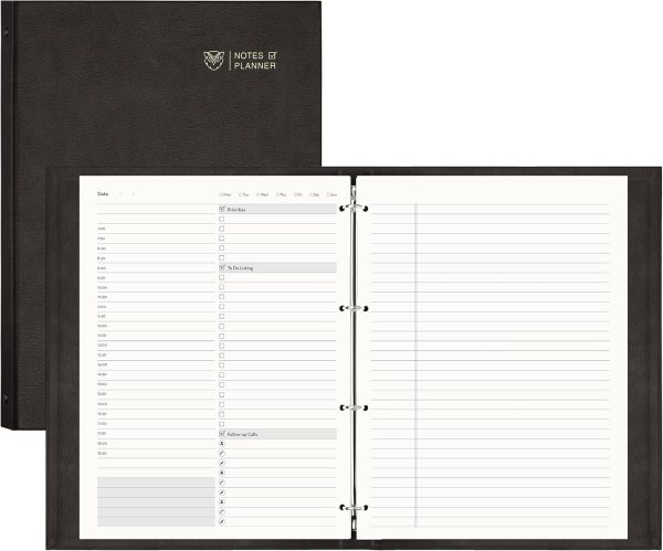 Daily Planner Organizer – Undated A4 Planner with Habit Tracker, To-Do Lists, 30-Minute Schedule & 240 Pages Refill Paper for Time Management