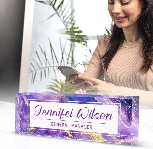 custom acrylic name plate