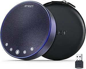 Bluetooth Conference Speaker with Microphone – 18 Hours Talk Time, Zoom Certified, Noise Cancellation, High-Quality Audio