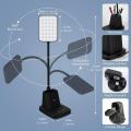 Wireless charging LED desk lamp with adjustable gooseneck, pen holder, and phone stand for versatile.