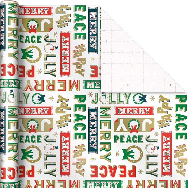 Reversible Holiday Wrapping Paper