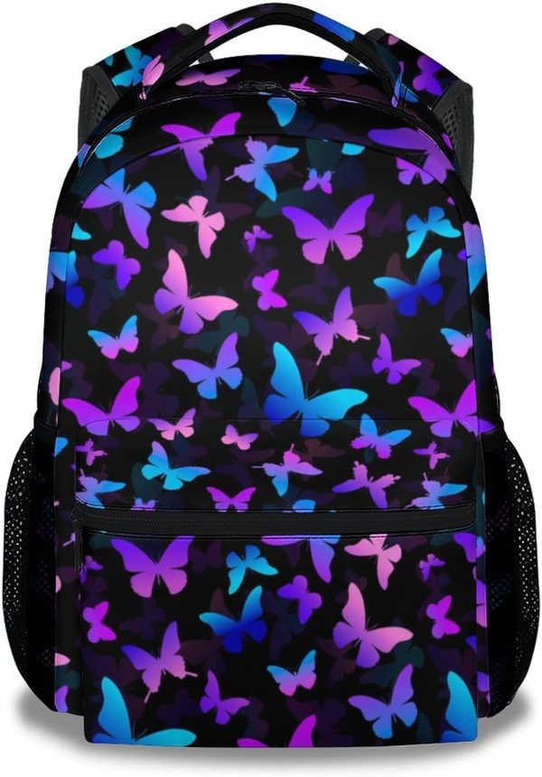 Butterfly Backpack for Kids – Customizable & Cute Backpack Set for Girls & Boys, Ideal for School, Travel & Hiking