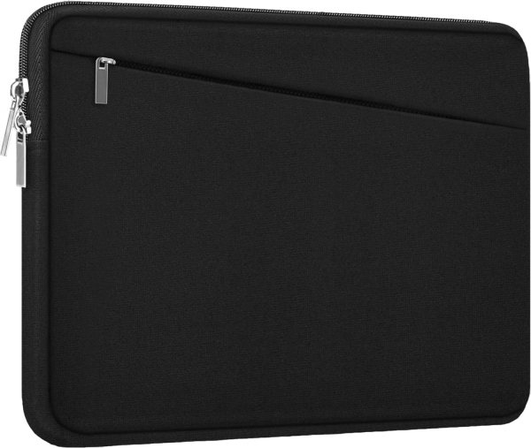Slim Laptop Sleeve for 13-14 Inch Laptops, Lightweight and Protective Polyester Case with Front Pocket for Accessories
