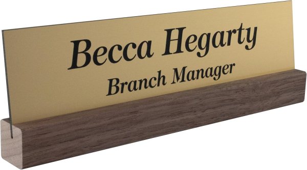 Office desk name plates