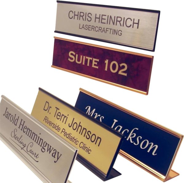Desk name plates