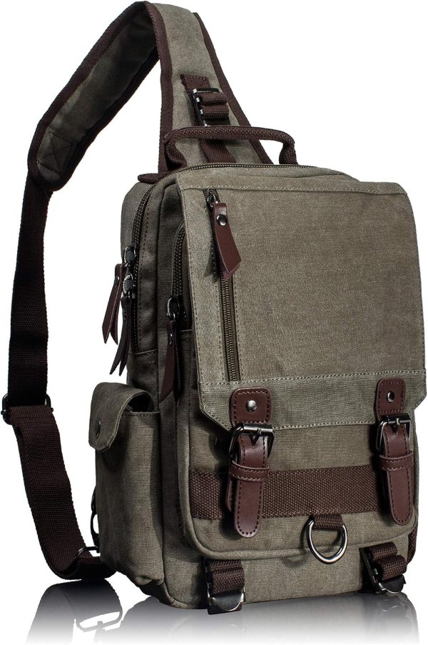 Canvas Messenger Bag for Laptop & Travel
