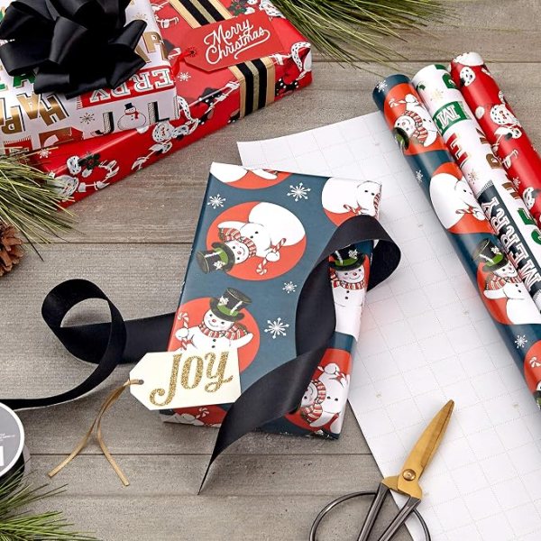 Reversible Holiday Wrapping Paper