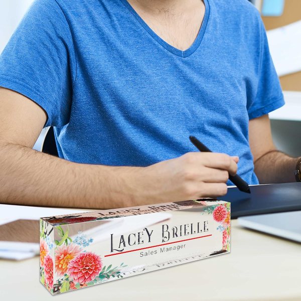 Custom Acrylic Desk Nameplate