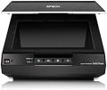 High-resolution flatbed scanner for photos, negatives, and slides.