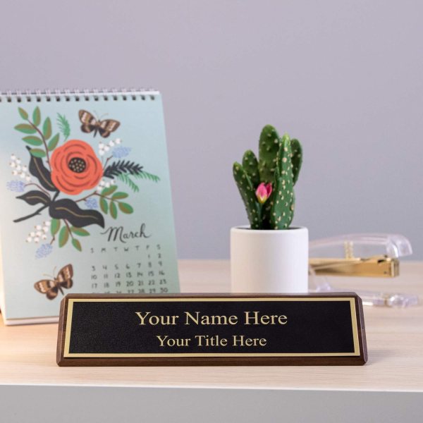 Desk Name Plaque