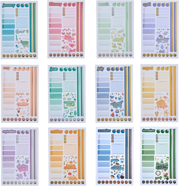 Seasonal planner stickers