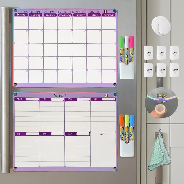 Magnetic Fridge Calendar
