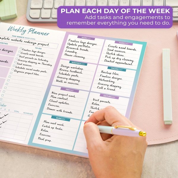 Weekly Desk Planner Pad