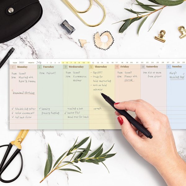 Undated Weekly Planner Pad
