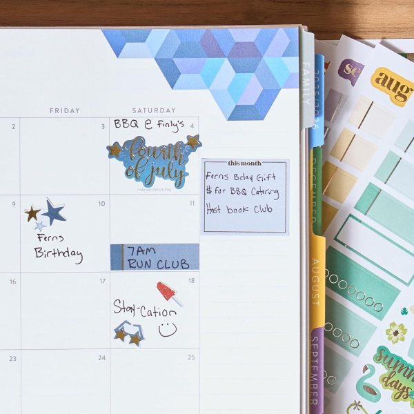 Seasonal planner stickers