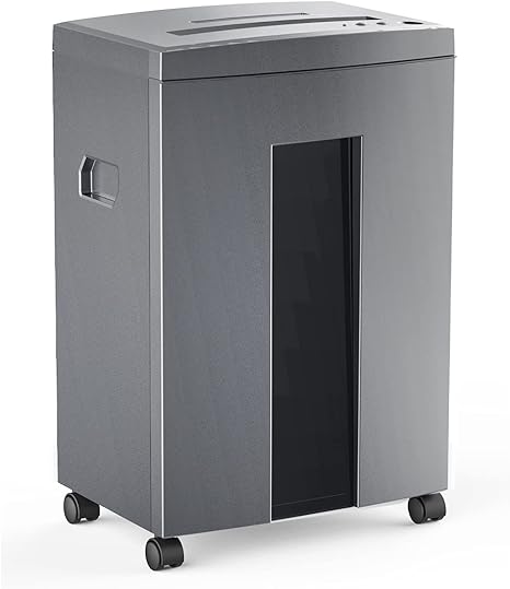 Cross-Cut Paper Shredder for Home and Office – 18-Sheet Capacity, CD and Credit Card Shredding, Ultra-Quiet with Jam Reverse System
