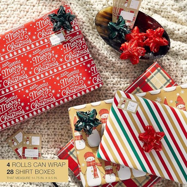 Reversible Holiday Wrapping Paper