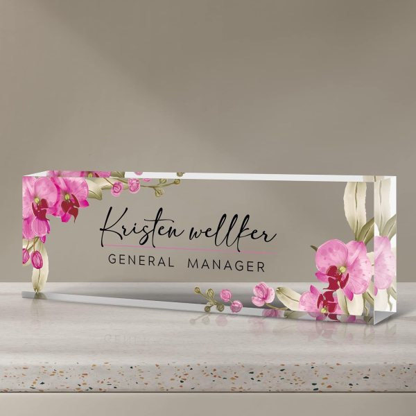 Custom Acrylic Desk Sign
