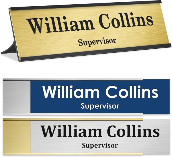 custom acrylic wall name plate