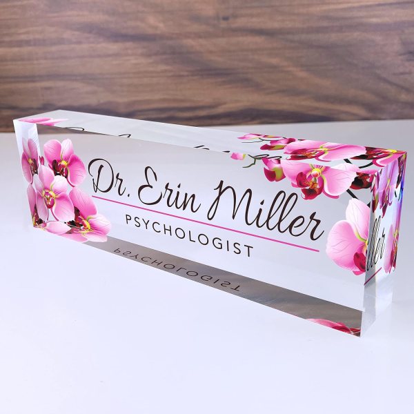 personalized acrylic desk name plate