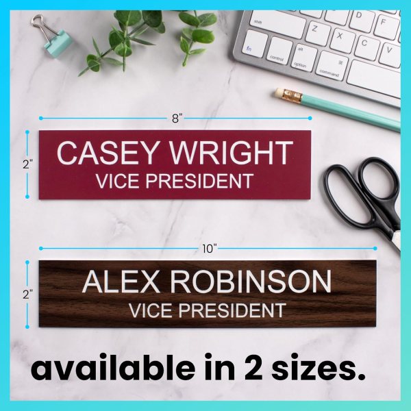 custom engraved office name plate