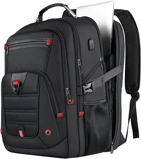 Travel Backpack for Men – 17 Inch Laptop TSA Friendly Large Business Backpack with USB Port, Anti-Theft, Water Resistant College Rucksack